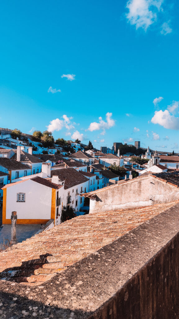 Óbidos, zamek w Óbidos, Portugalia, Ginja, Livraria de Santiago